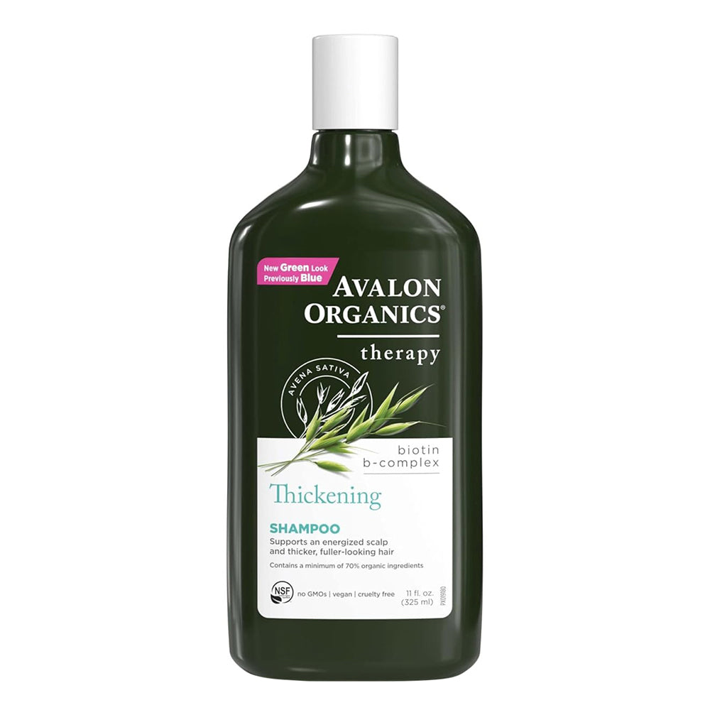 Avalon Organics All Natural Biotin B Complex Therapy Shampoo Support Energized Scalp and Thicker 11Oz (325ml)